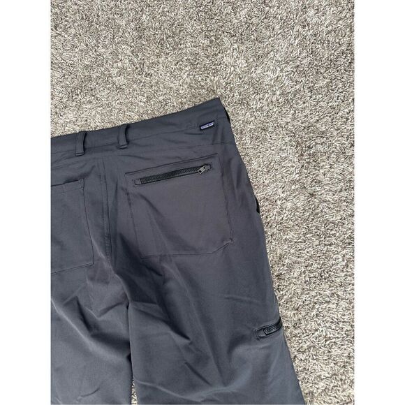 Patagonia Women’s 8 Happy Hike Pants Gray Straight Leg Gorpcore Lightweight - Picture 8 of 13